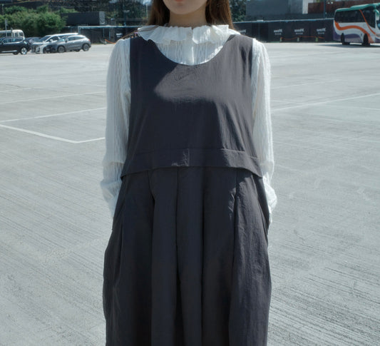 #KR 00001TOP2026 荷葉領毛冷裇衫